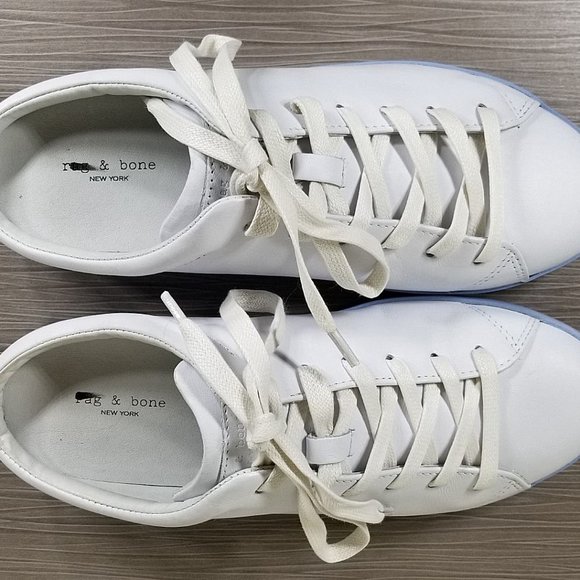 Rag and Bone RB1 Sneaker Mule, White Leather, Womens Size 10 / 40 - Picture 8 of 11